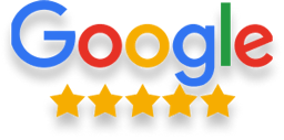 Google rating with 5 stars
