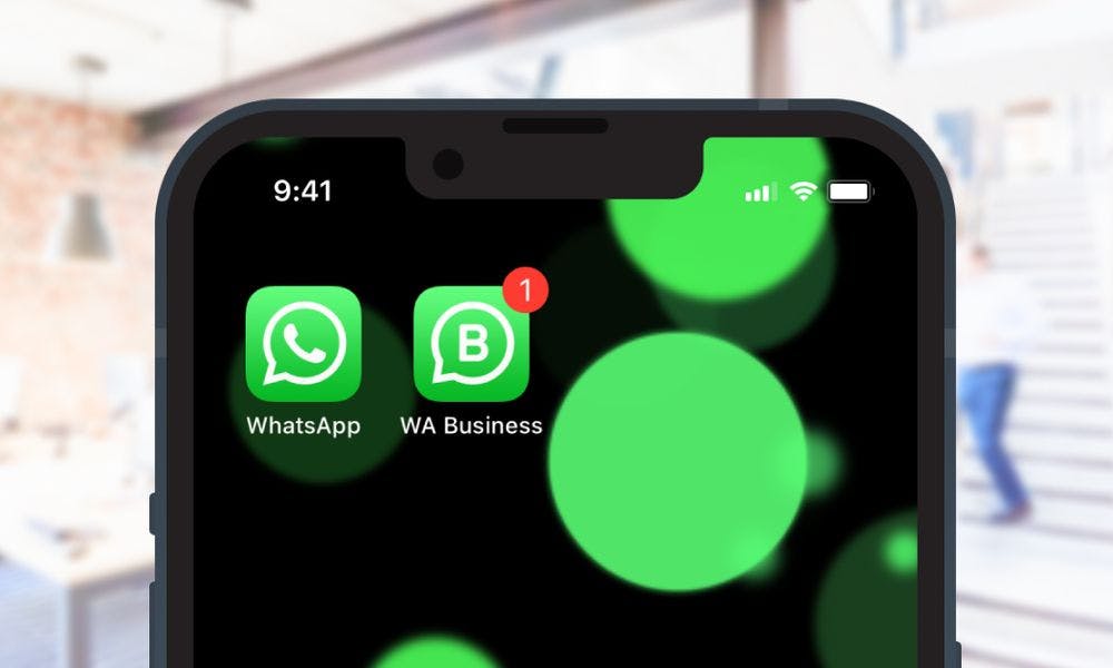 Screenshot of WhatsApp and WhatsApp Business installed on same device