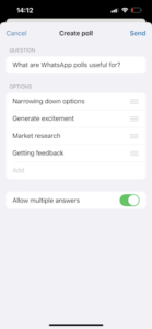 How To Create WhatsApp Business Polls